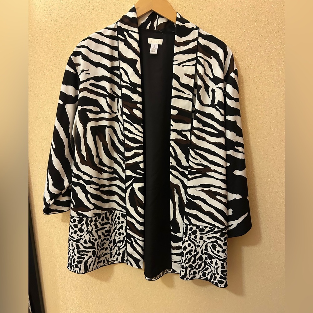 Chico’s Open Front Cardigan - 3/4 Length Sleeves - Perfect Layering Piece